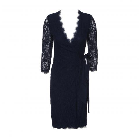 Sell Diane von Furstenberg Julianna Lace Wrap Dress Dark Blue HuntStreet